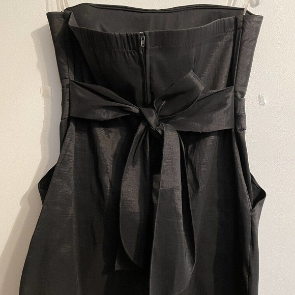 Gracie Size Large Strapless Mini Dress Black Pockets Party Minimalist We… - Picture 4 of 7
